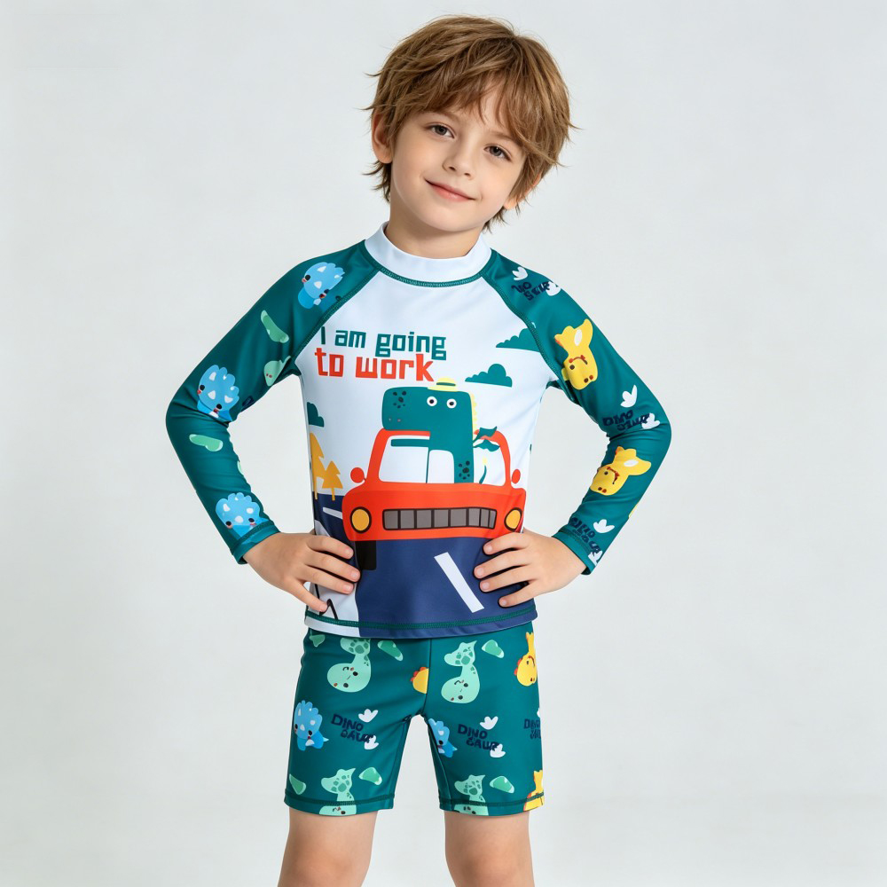 Rash Guard Long Sleeve - Conjunto de 2 piezas de traje