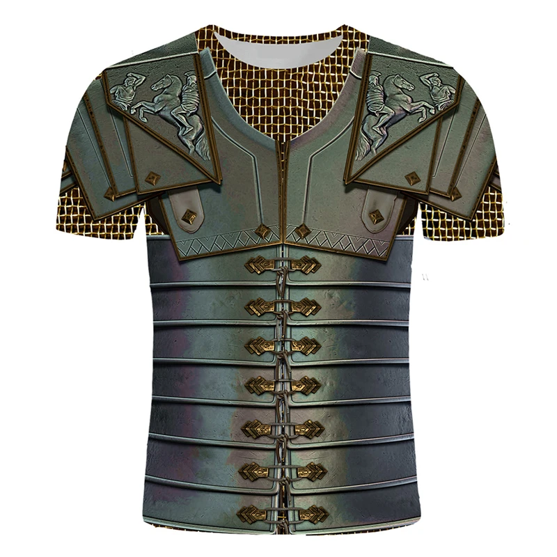 Summer Knights Clothing - Camiseta Deportiva Retro con Estampado 3D