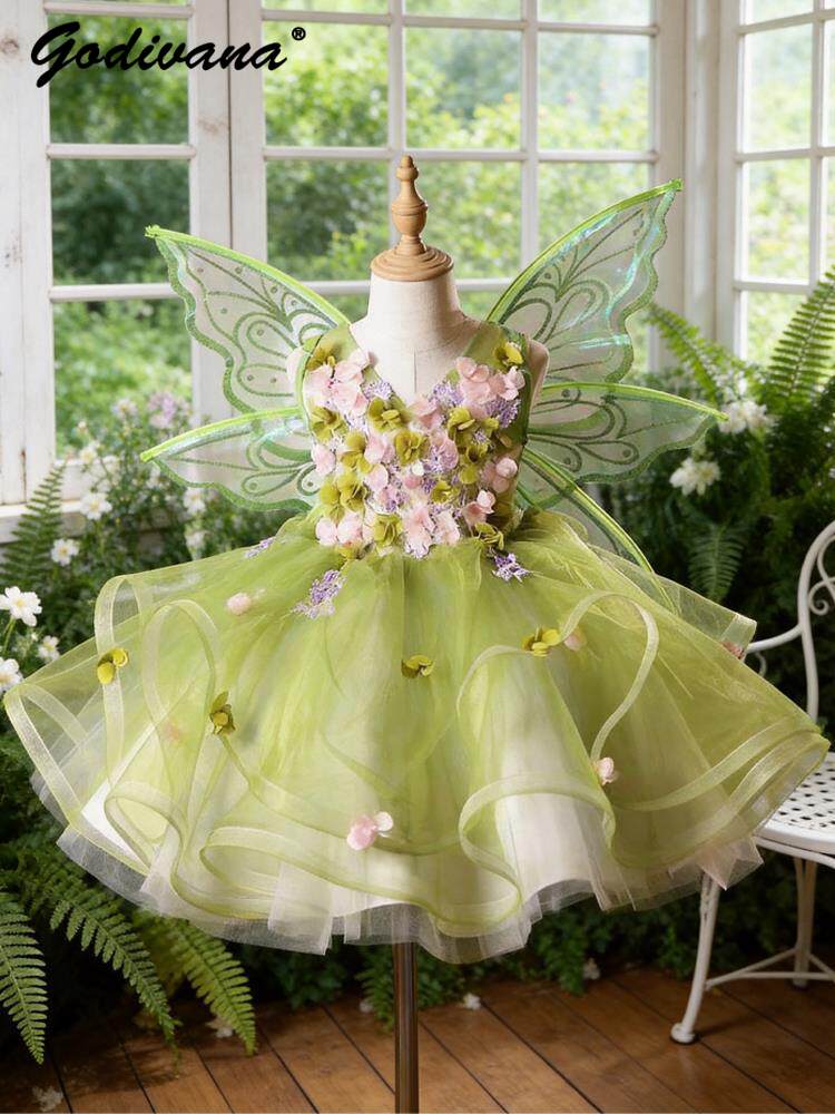 Summer Clothing Baby Girl - Vestido de Princesa con Alas de