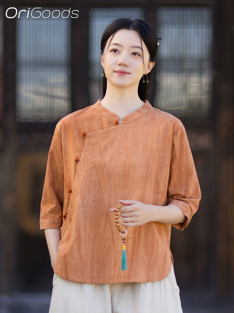 Japan Summer Clothing Women - Camisa Tie Dye OriGoods para Mujer,