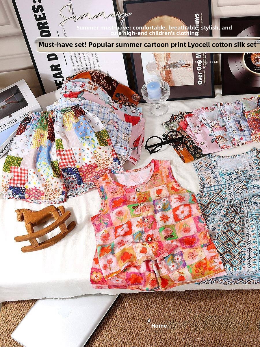 Conjunto de Verano para Niñas, - Summer Clothing Girl reseña y precio