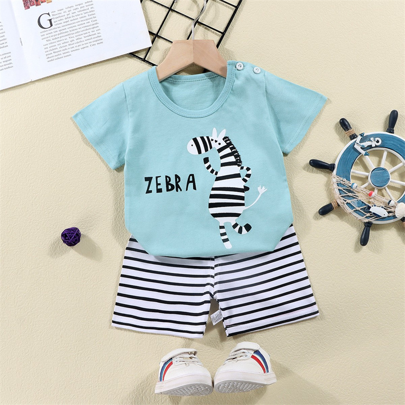 Camisetas de algodón + Pantalo - Summer Clothing Baby Girl reseña y precio