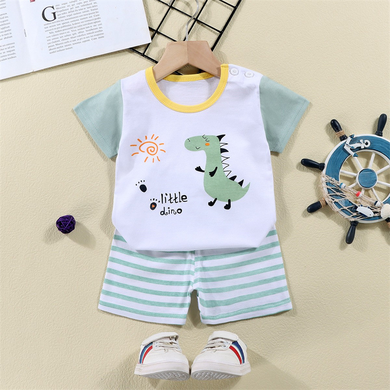Camisetas de algodón + Pantalo - Summer Clothing Baby Girl reseña y precio