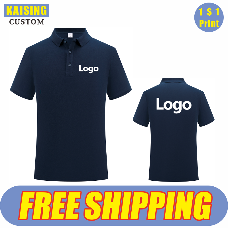 KAISING Polo de algodón puro d - Summer Clothing Logo reseña y precio