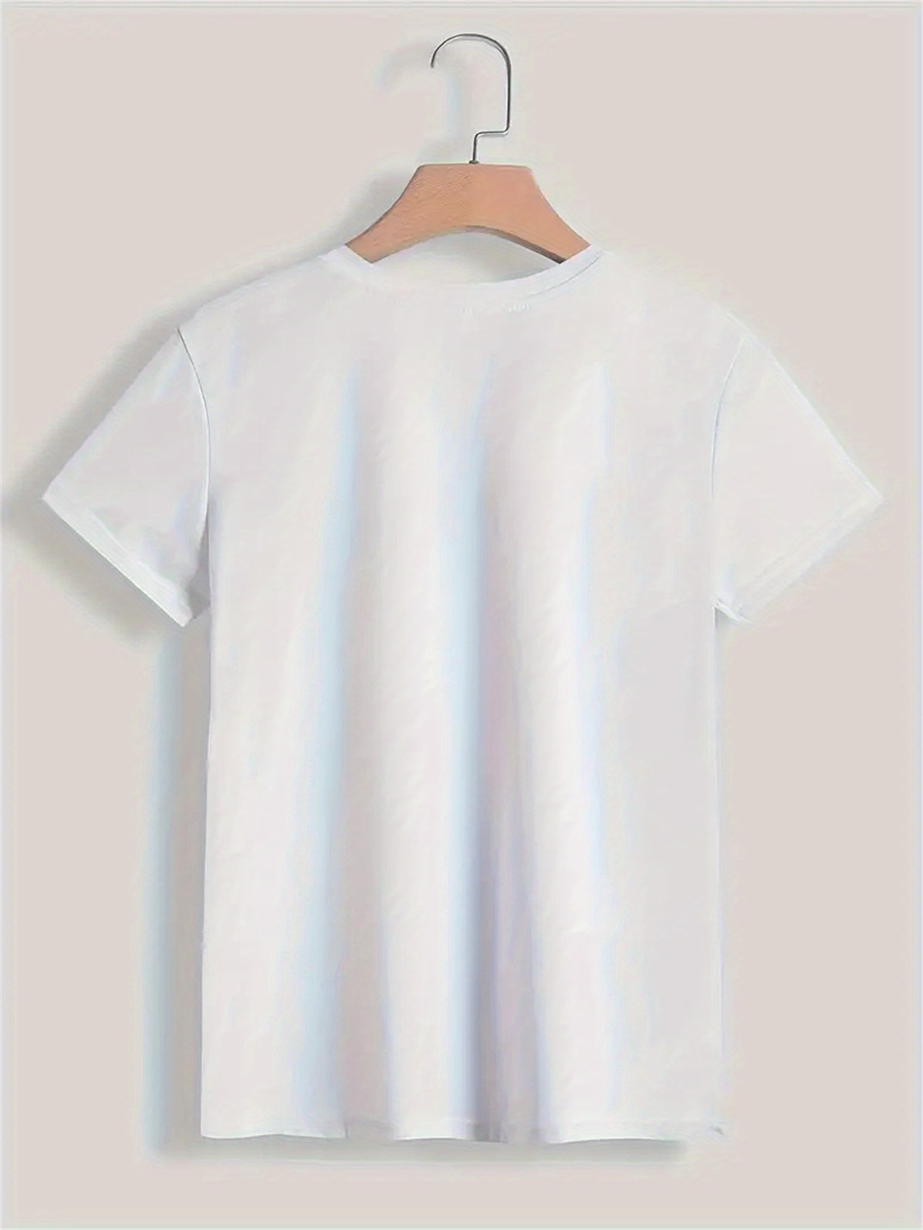 Camiseta informal de manga cor - Summer Clothing Logo reseña y precio